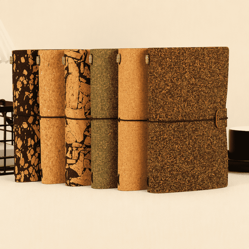 Miljøvennlig Cork Coffee Tea Ground Traveler Notebook Miljøvennlig Cork Coffee Tea Ground Traveler Notebook