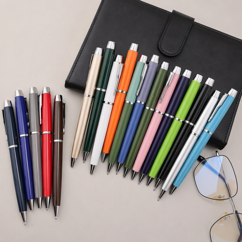Metal Click kulepenn Custom Logo Business Office Gavepenn