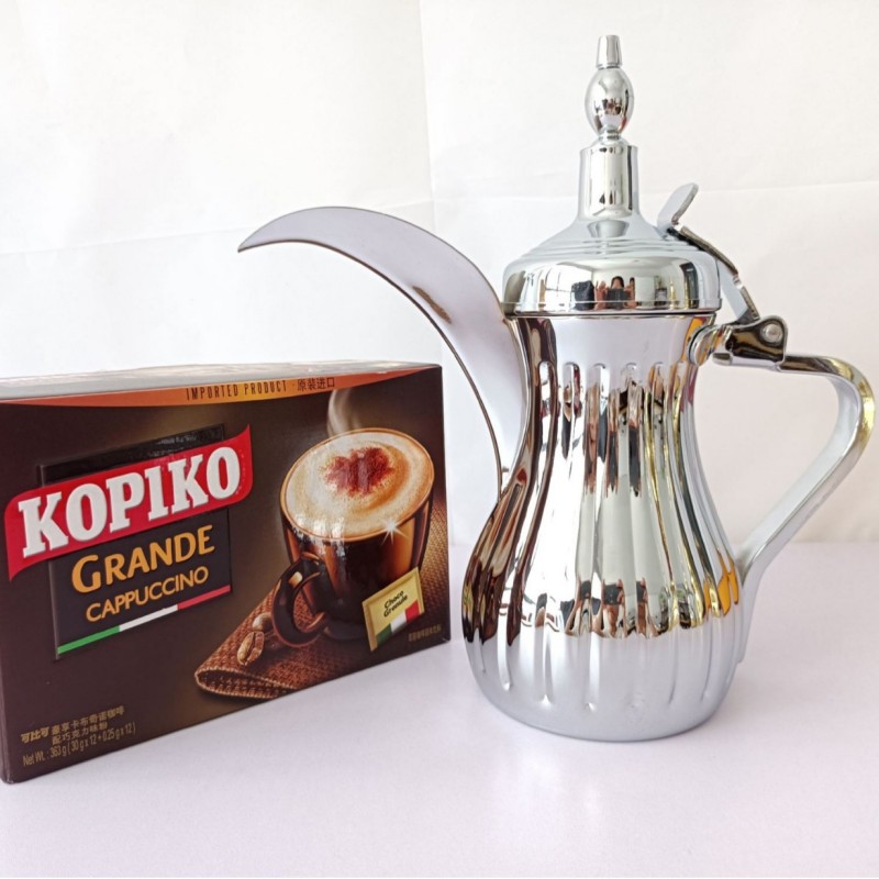 Rustfritt stål Arabisk Dallah Pot Midtøsten Kaffe Te Server