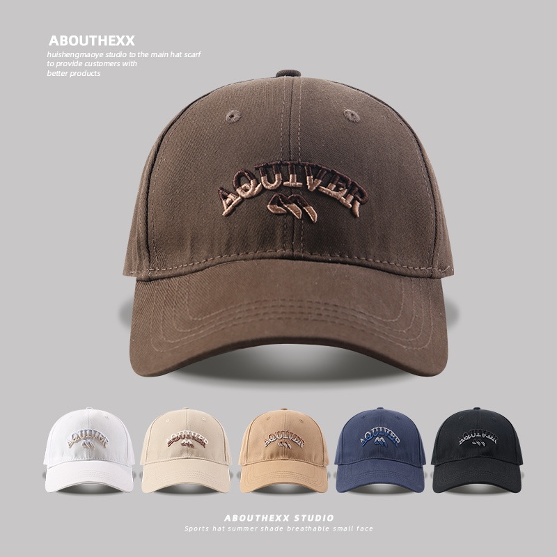 Unisex 3D-brodert justerbar baseballcaps i bomull